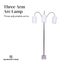 Sarantino Metal Arc Floor Lamp 3 Shades in Nickel Finish & Marble Base Carousel 4