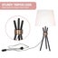 Sarantino Metal Tripod Table Lamp With Antique Brass Accent Reading Light Carousel 5