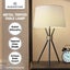 Sarantino Metal Tripod Table Lamp With Antique Brass Accent Reading Light Carousel 6