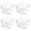 4PCS Refrigerator Food Storage Containers Box Organizer Carousel 1