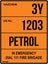 517 EMMJAY- HAZCHEM 3Y UN 1203 Petrol SIGN 225 x 300mm Carousel 1