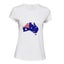 Australian Australia Map Flag Country States White Ladies Women T Shirt Tee Top Carousel 1