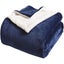 Thick Fuzzy Soft Sherpa Fleece Bed Sofa Blankets-Blue Carousel 3