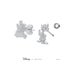 Disney x Short Story Earrings Jaq And Gus - Silver Carousel 2