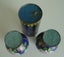 Three Impressive Cloisonne Style Brass Vases Carousel 4