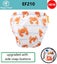 100pcs*BULK*Happy Flute®upgraded toilet training pants/swim nappy w/ SNAP BUTTON Carousel 9