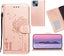 Iphone 13 mini 5.4" embossed PU leather wallet case dandelion rose gold Carousel 1