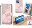 Iphone 13 mini 5.4" embossed PU leather wallet case deer rose gold Carousel 1