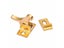 1 Set Compact Low Noise Flat Bottom Practical Copper Bird Lock Buckle For Door Carousel 4