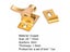 1 Set Compact Low Noise Flat Bottom Practical Copper Bird Lock Buckle For Door Carousel 6