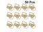 50Pcs Fabric Key Chain Hardware With Key Ring For Lanyard Luggage Strap Carousel 5