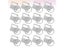 50Pcs Fabric Key Chain Hardware With Key Ring For Lanyard Luggage Strap Carousel 6