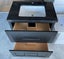 Freestanding Vanity 800mm with 2 drawers black (SOLID WOOD) Black Marbal Top Carousel 3