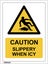 223 EMMJAY- CAUTION SLIPPERY WHEN ICY sign (300x225mm)- ACM - NZ made Carousel 1