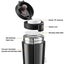 Water Bottle Double Walled 380ml Vacuum Insulated Travel Tea Coffee Flask Carousel 6