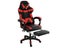Office Gaming Chair - High Back Racing Seat with Leg Rest - Black & Red Carousel 2
