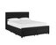 Queen Black 4 Drawer full bed ( Frame + 5 Zone Pocket Spring Firm Mattress ) Carousel 4
