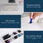 Desk Empire Deskaniser Desktop Whiteboard Glass Dry Erase with Markers & Eraser Carousel 4