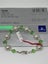 White Pearl + Green Swarovski Bracelet Carousel 1