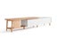 Entertainment Unit Extendable TV Cabinet White And Wood Carousel 10