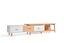 Entertainment Unit Extendable TV Cabinet White And Wood Carousel 12