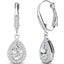 18K White Gold Drop Premium Crystal Earrings "Senorita" Carousel 1