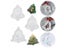 Aromatherapy Wax Silicone Mold Christmas Tree Snowflake DIY Aroma Gypsum Carousel 8
