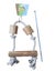 3 x Bird Toy with ROPE AND WOODEN STICKS - 30cm Carousel 1