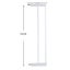 Levede Baby Safety Gate Adjustable Pet Stair Barrier 10cm Door Extension White Carousel 3