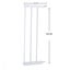 Levede Baby Safety Gate Adjustable Pet Stair Barrier 20cm Door Extension White Carousel 3