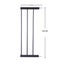Levede Baby Safety Gate Adjustable Pet Stair Barrier 20cm Door Extension Black Carousel 3
