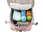 Water Resistant Mommy Bag Diaper Bag Travel Backpack with USB Port Pink Carousel 5