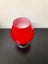 Vintage Mid Century Ruby Red Cased Glass Balloon Brandy Goblet Carousel 2