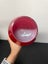 Vintage Mid Century Ruby Red Cased Glass Balloon Brandy Goblet Carousel 6