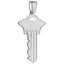 Premium Bling - 925 Sterling Silver KEY Pendant Carousel 1