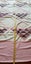Antique/Vintage Pink Embroidery Flower Baskets Quilt Top Carousel 3