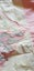Antique/Vintage Pink Embroidery Flower Baskets Quilt Top Carousel 8