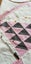 Antique/Vintage Pink Embroidery Flower Baskets Quilt Top Carousel 10