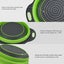 Foldable Silicone Round Strainers Collapsible Colander Basket - 24cm Carousel 6