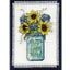 Cross X Stitch FLORAL JAR and Mat Kit incl Threads Carousel 2