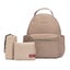 Babymel Lola Vegan Leather Nappy Backpack - Almond Carousel 1