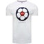 Lambretta Mens Big & Tall Football T-Shirt - White Carousel 1