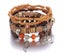 Brown Bohemian Ethnic Style Multi-layer Stretch Rice Bead Bracelet Carousel 1