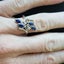 Stg Silver Marquee & Cz set Ring Carousel 2