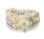 White Fashionable Style Multi-layer Stretch Glass Bead Bracelet Carousel 1