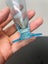 Vintage blue glass vase made in Japan Carousel 3