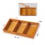 Wood Drawer Box 3 Compartments Arts Crafts Supplies *Local Buy* Carousel 7