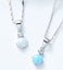 Silver Crystal Opal Necklace "Greer" (Blue) Carousel 5