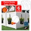 6Pack Wood Steel Fence Panel Hooks Solar light *Local Clearance* Carousel 5