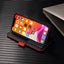 Iphone 15 suede wallet case collage style red Carousel 5